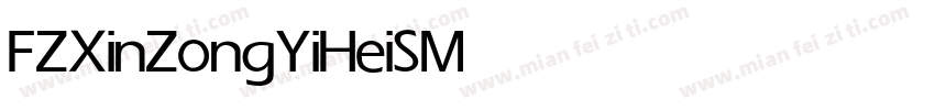FZXinZongYiHeiS Medium字体转换